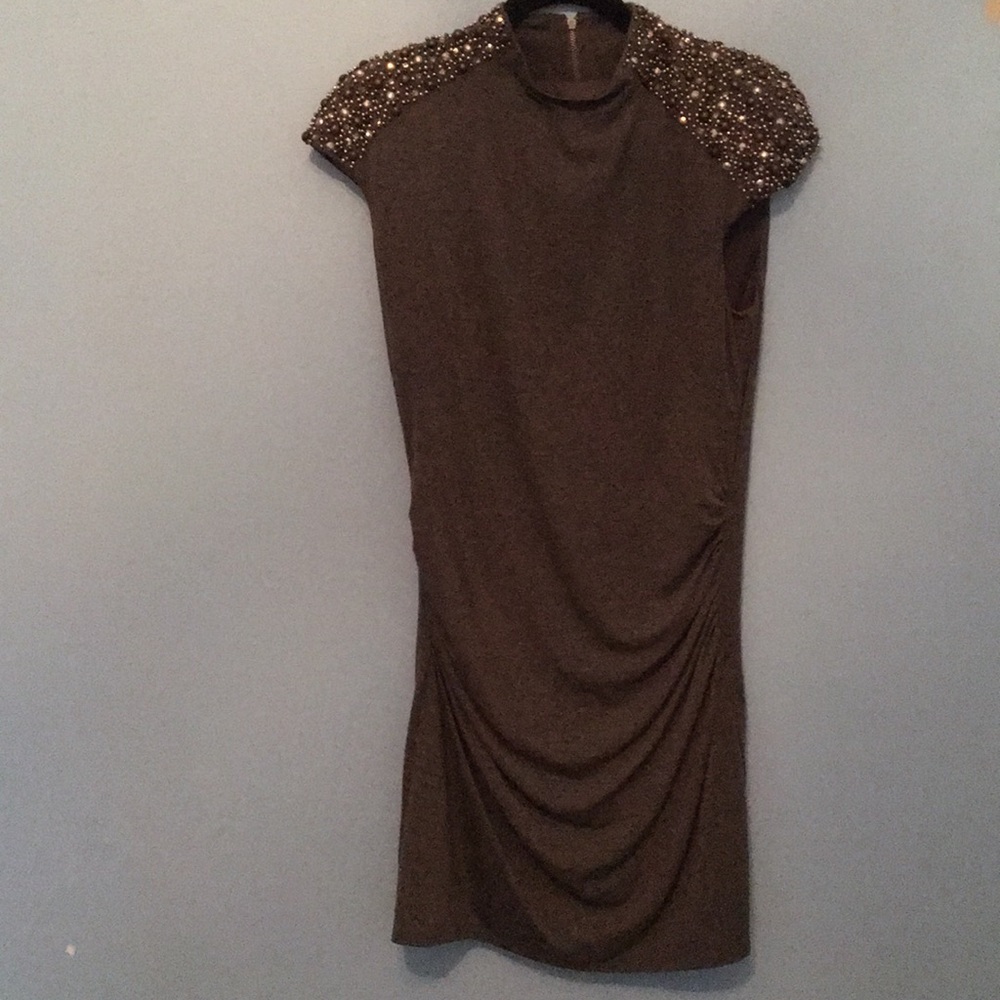 Laundry by Shelli Segal embellished knit dress